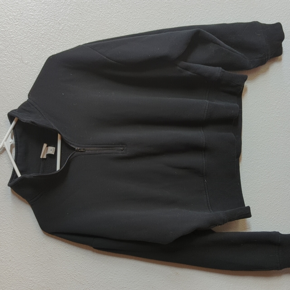 A new day cropped quarter zip sweatshirt